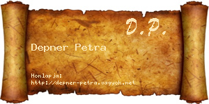 Depner Petra névjegykártya